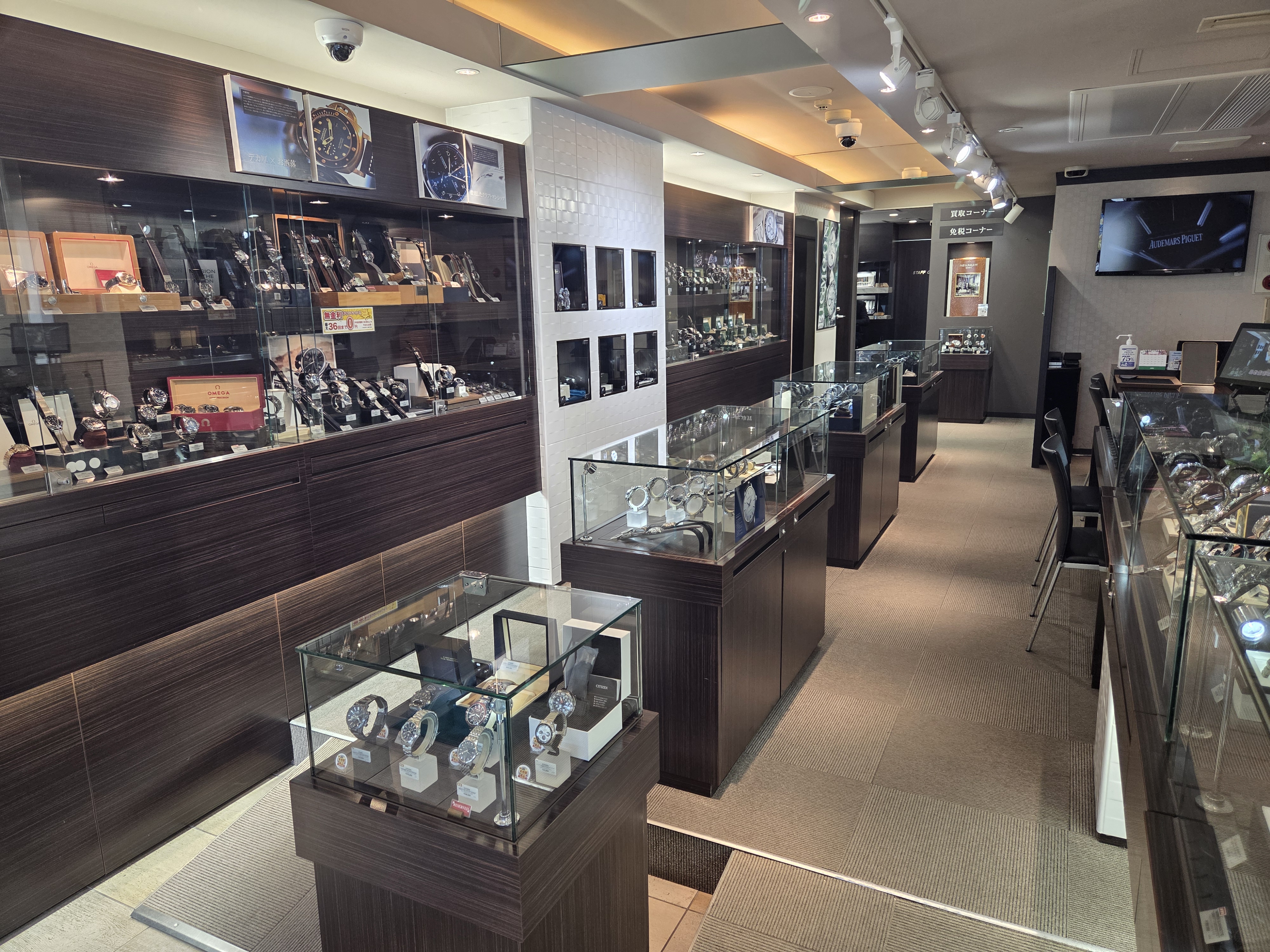 Inside store